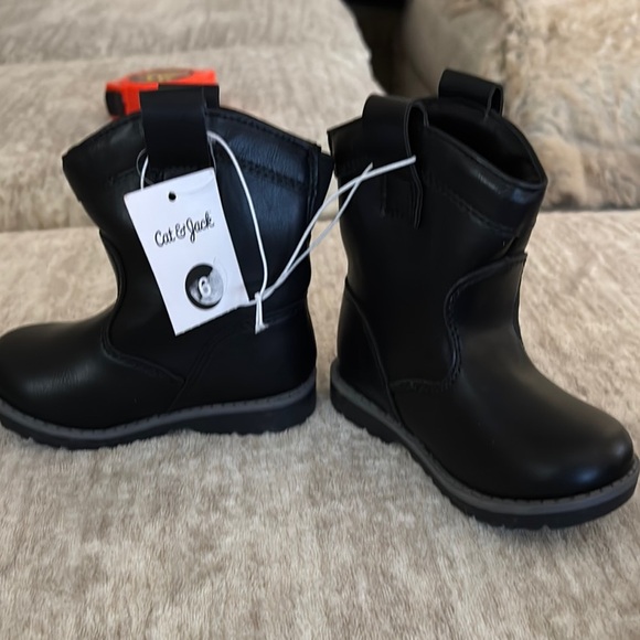 Cat & Jack Black Toddler Boots - Picture 5 of 6